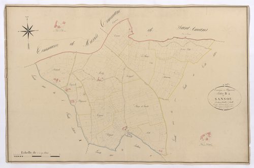 Plan napoléonien, feuille définitive-B1 Sansou, Blaymont