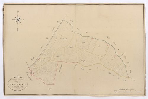 Plan napoléonien, feuille définitive-D1 Lamartinie, Blaymont