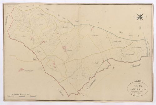 Plan napoléonien, feuille définitive-D2 Lamartinie, Blaymont