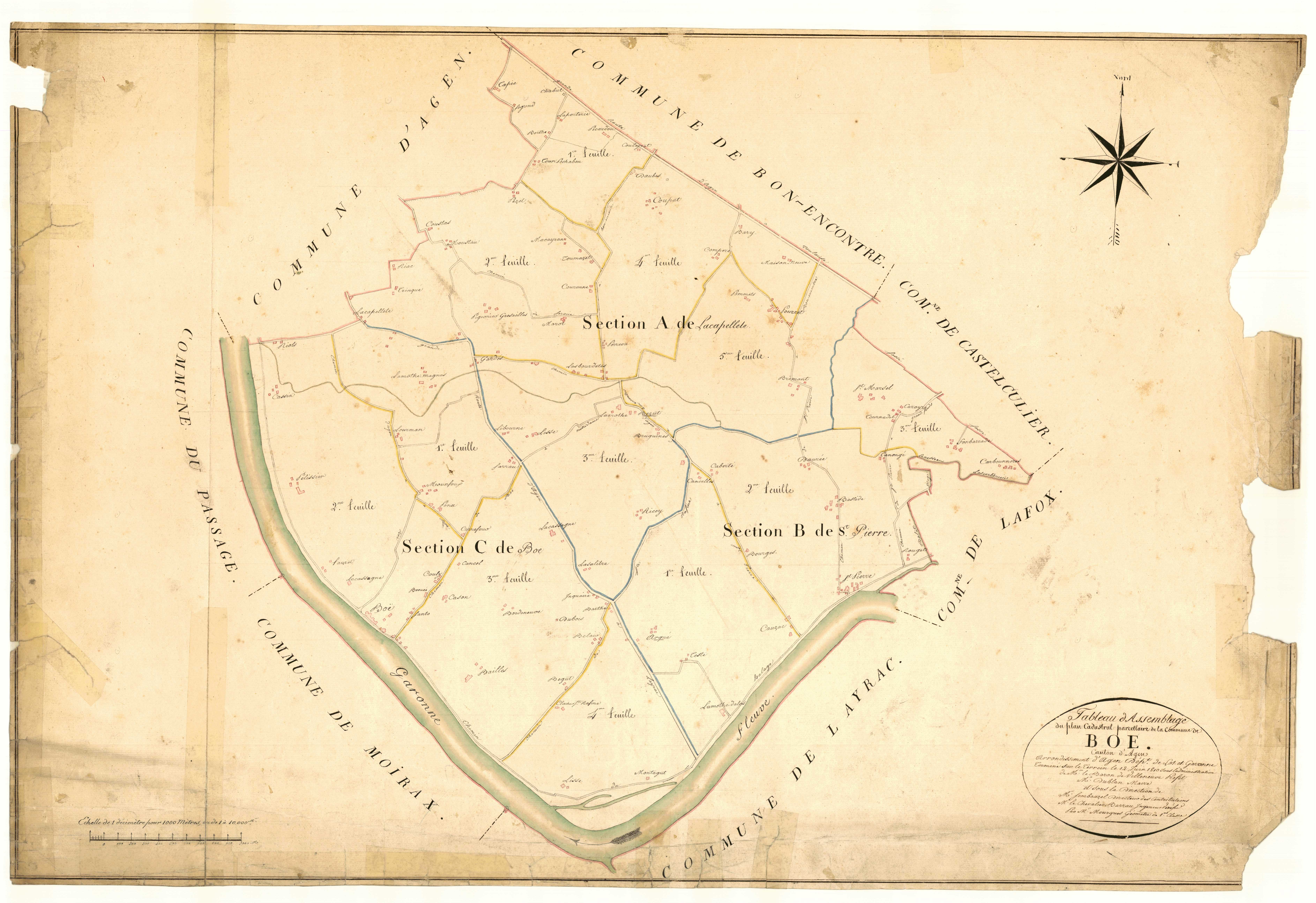 Plan primitif, feuille-TA, Boé