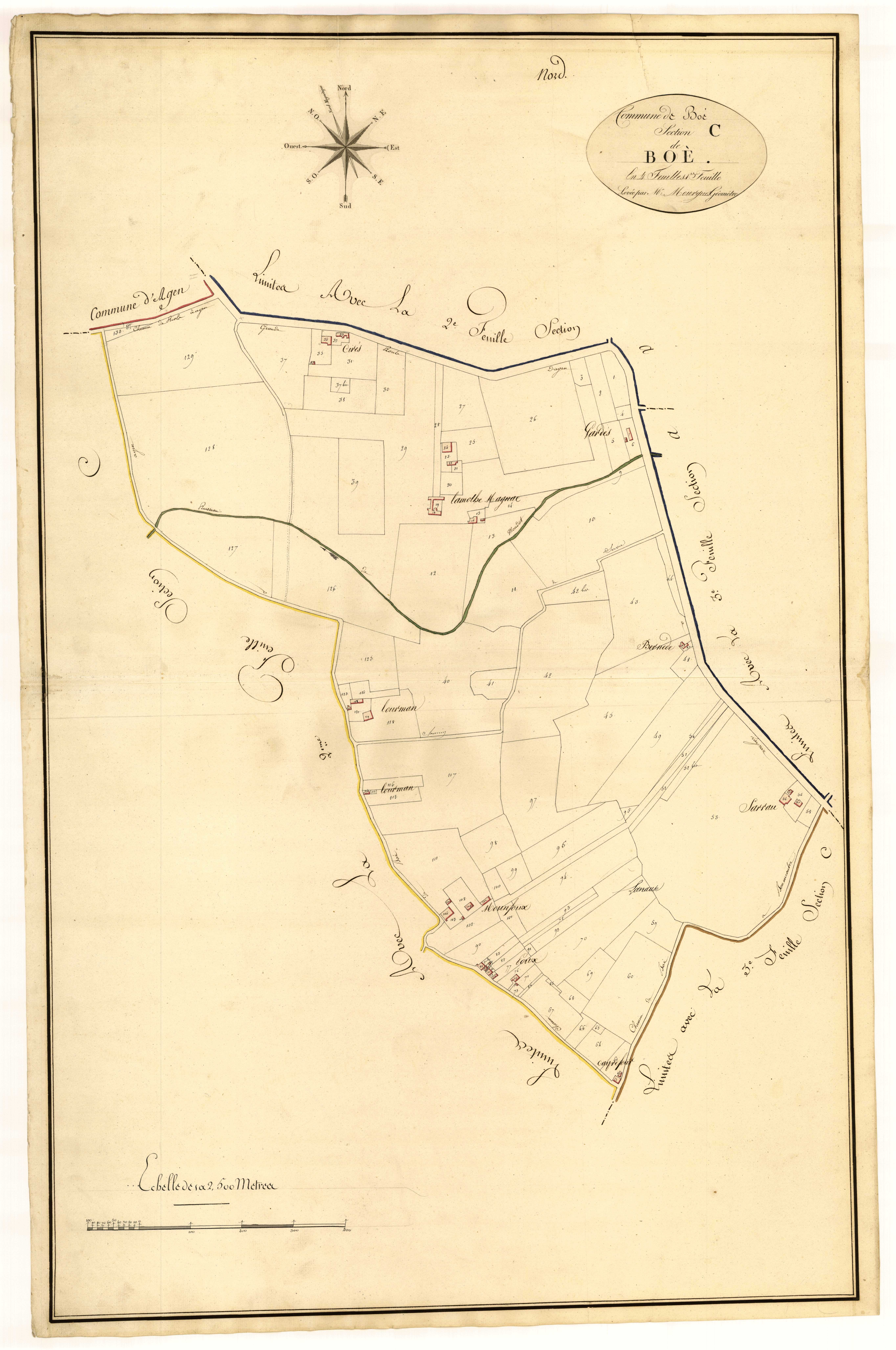 Plan primitif, atlas-C1 Boé, Boé