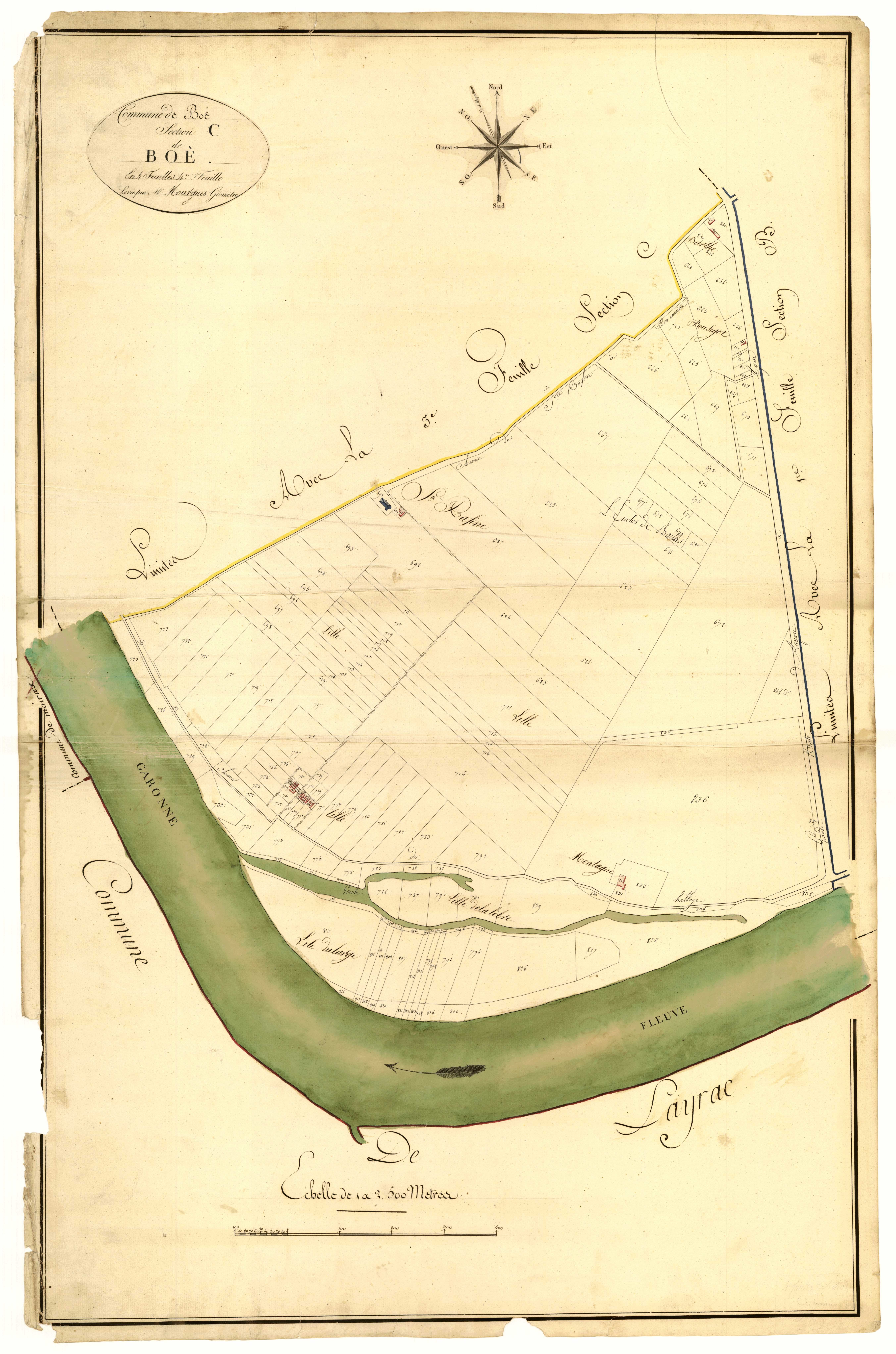 Plan primitif, atlas-C4 Boé, Boé
