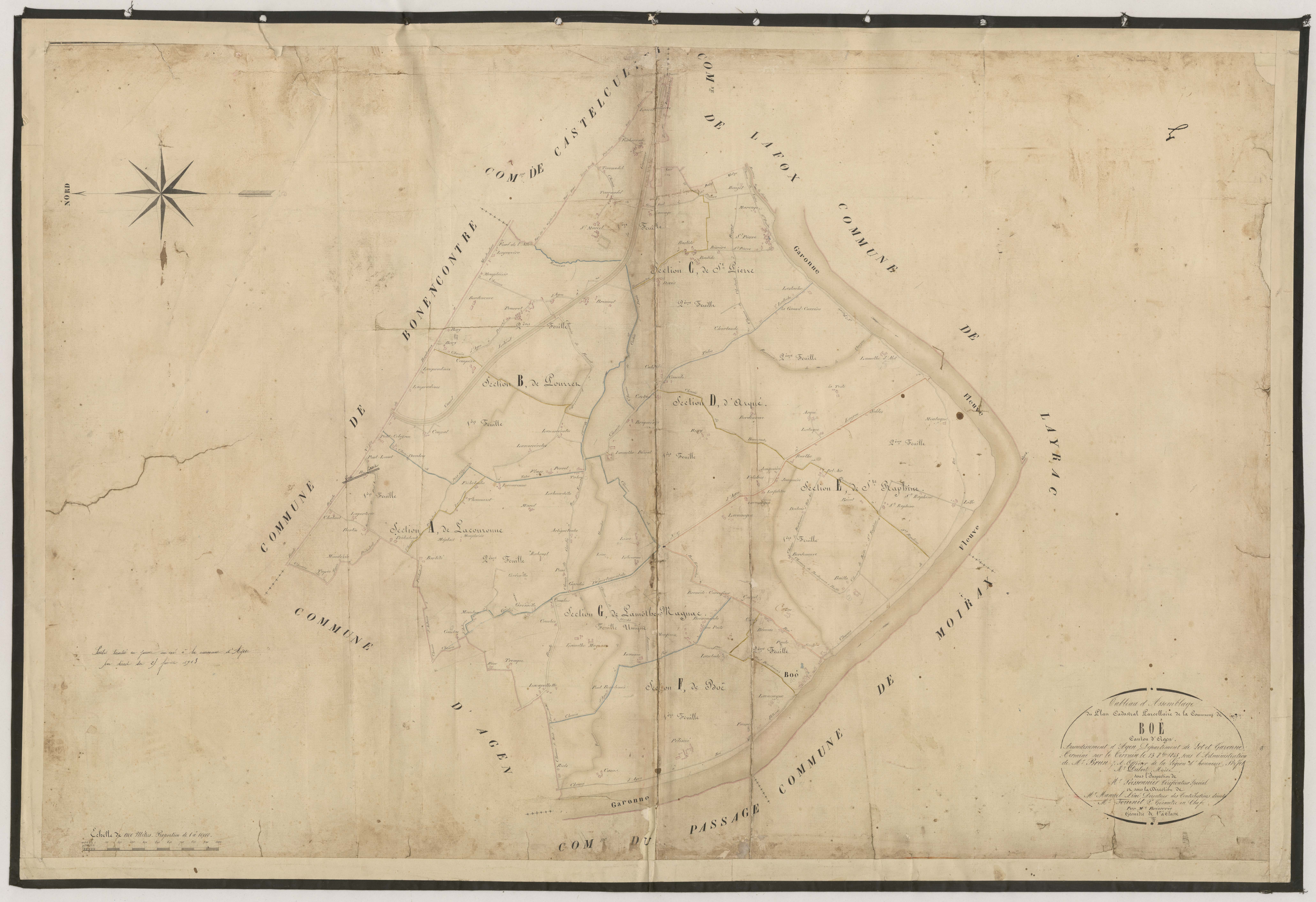 Plan napoléonien-TA, Boé