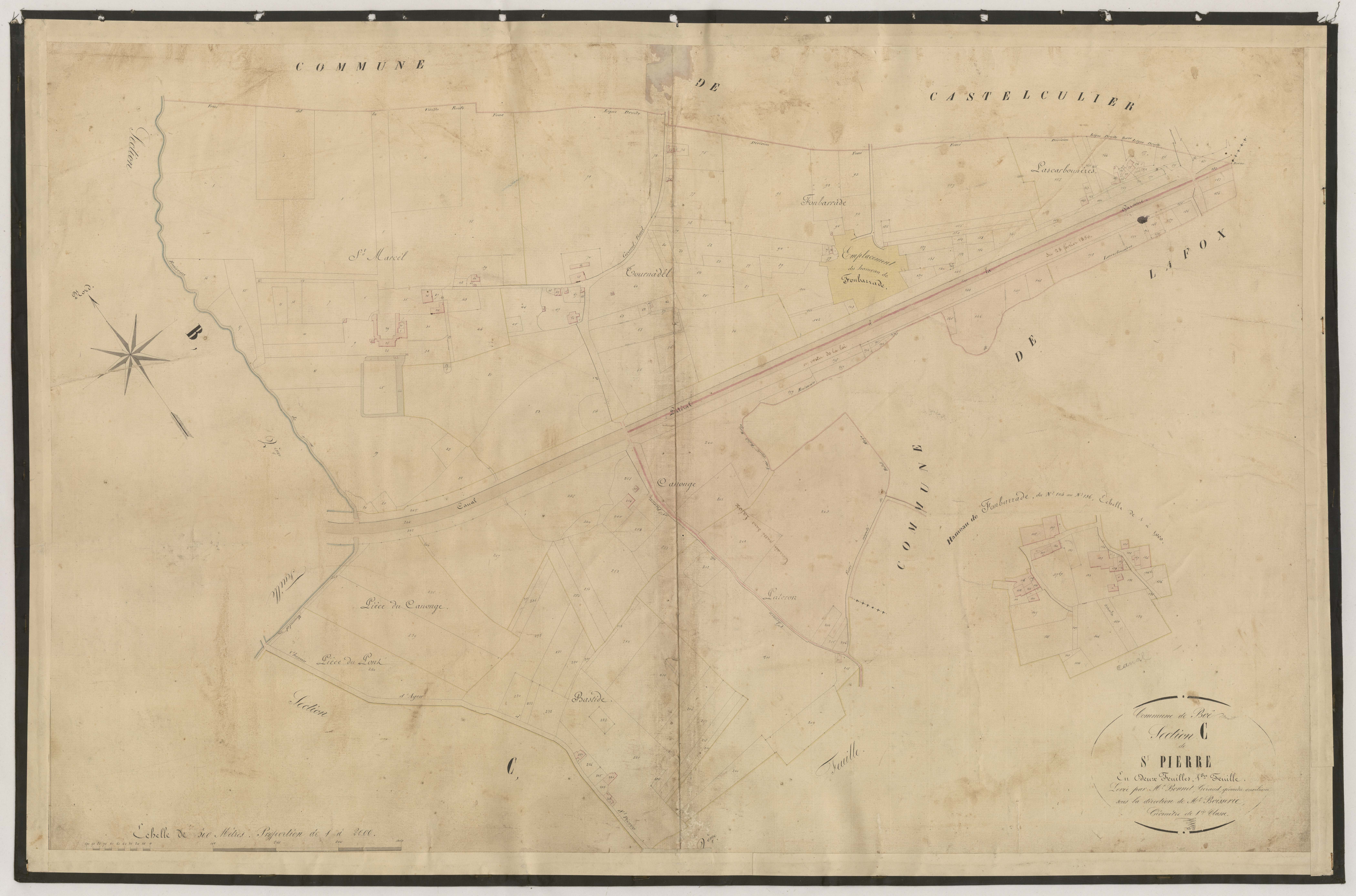 Plan napoléonien-C1 Saint-Pierre, Boé