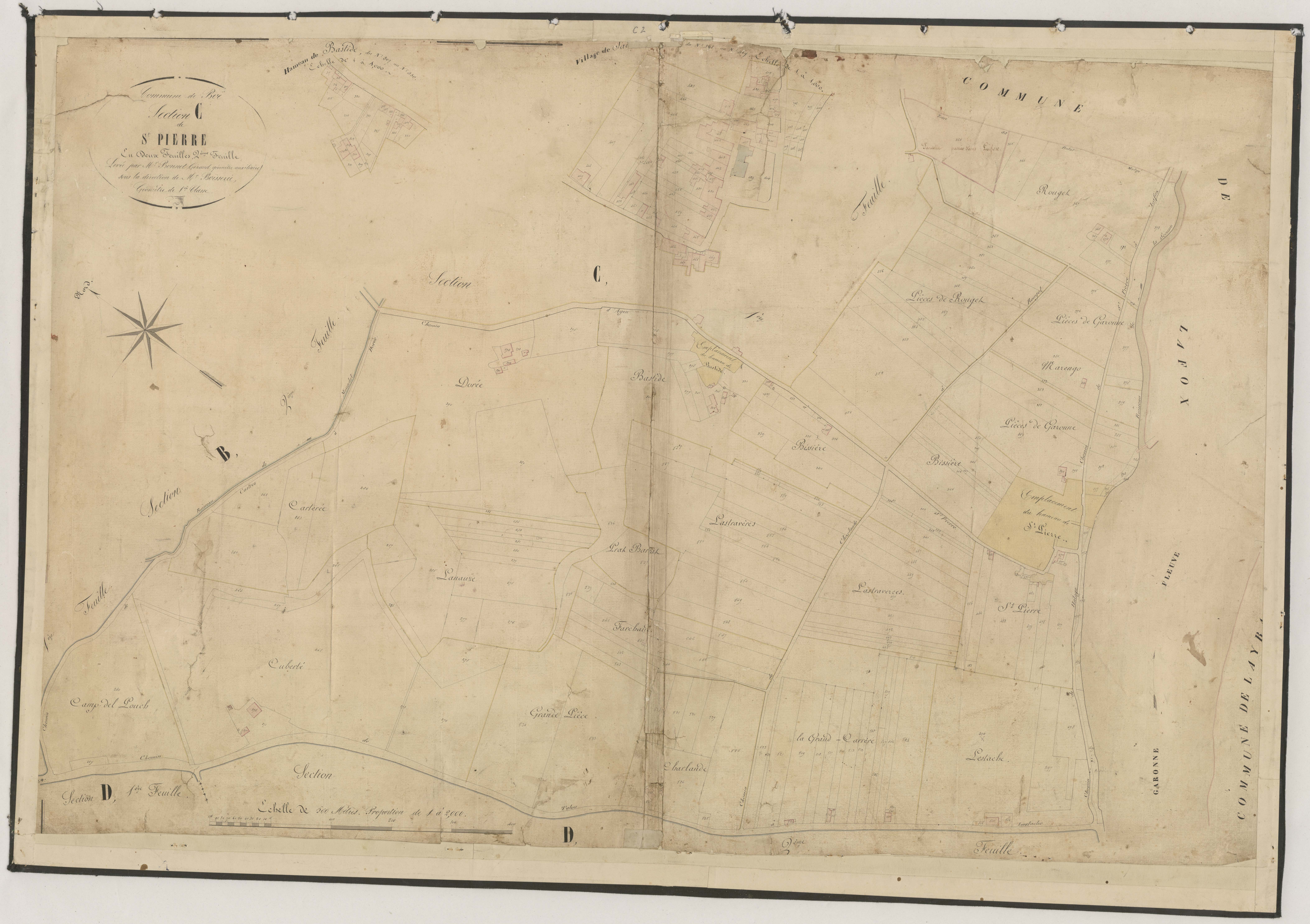 Plan napoléonien-C2 Saint-Pierre, Boé