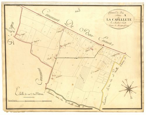 Plan primitif, atlas-A1 La Capellette, Boé