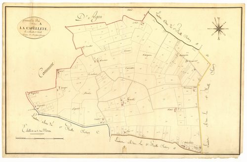 Plan primitif, atlas-A2 La Capellette, Boé