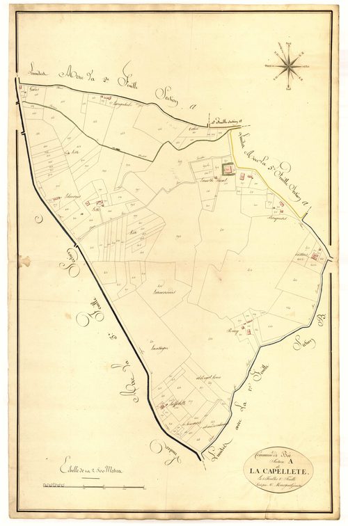 Plan primitif, atlas-A3 La Capellette, Boé