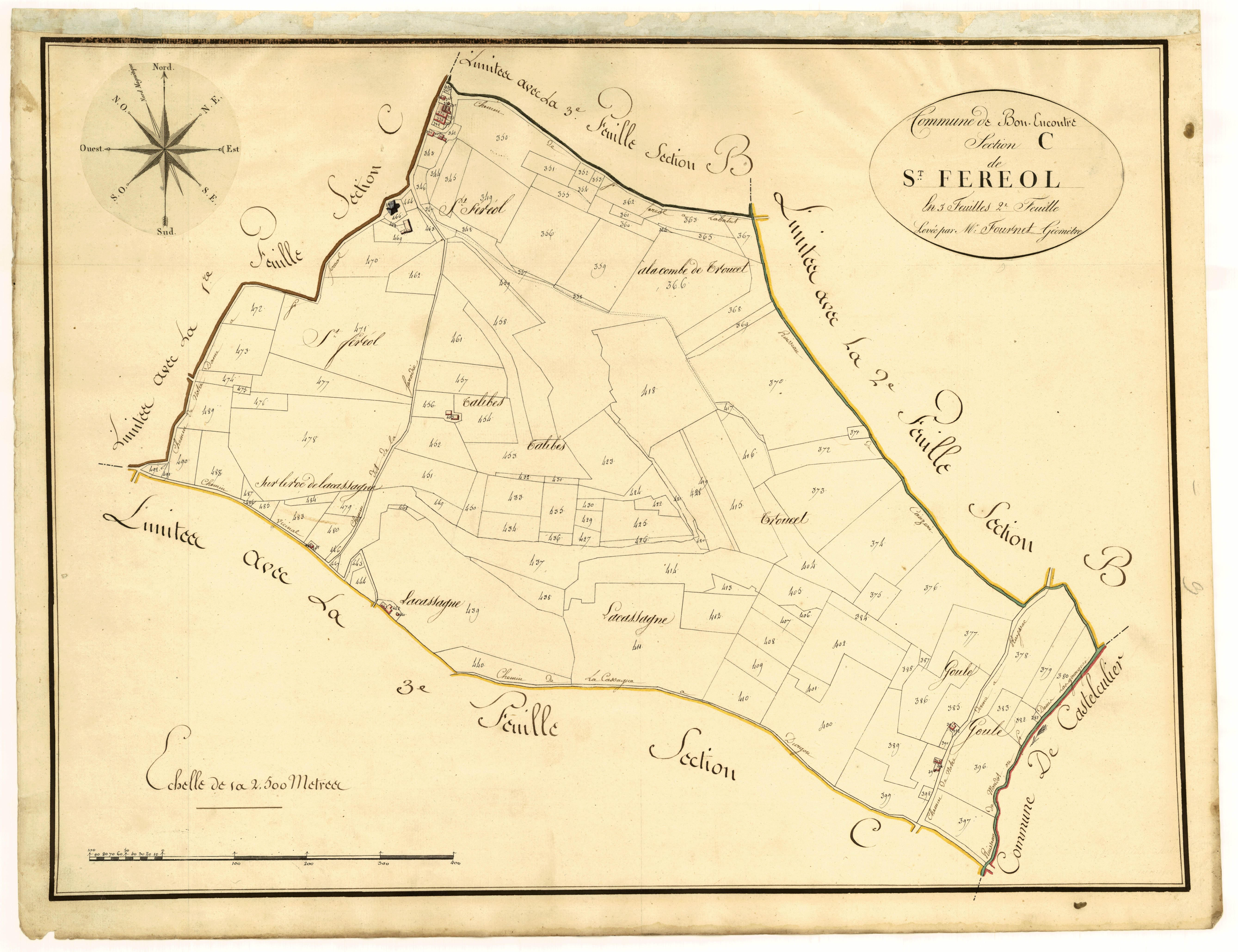 Plan primitif, atlas-C2 Saint-Féréol, Bon-Encontre