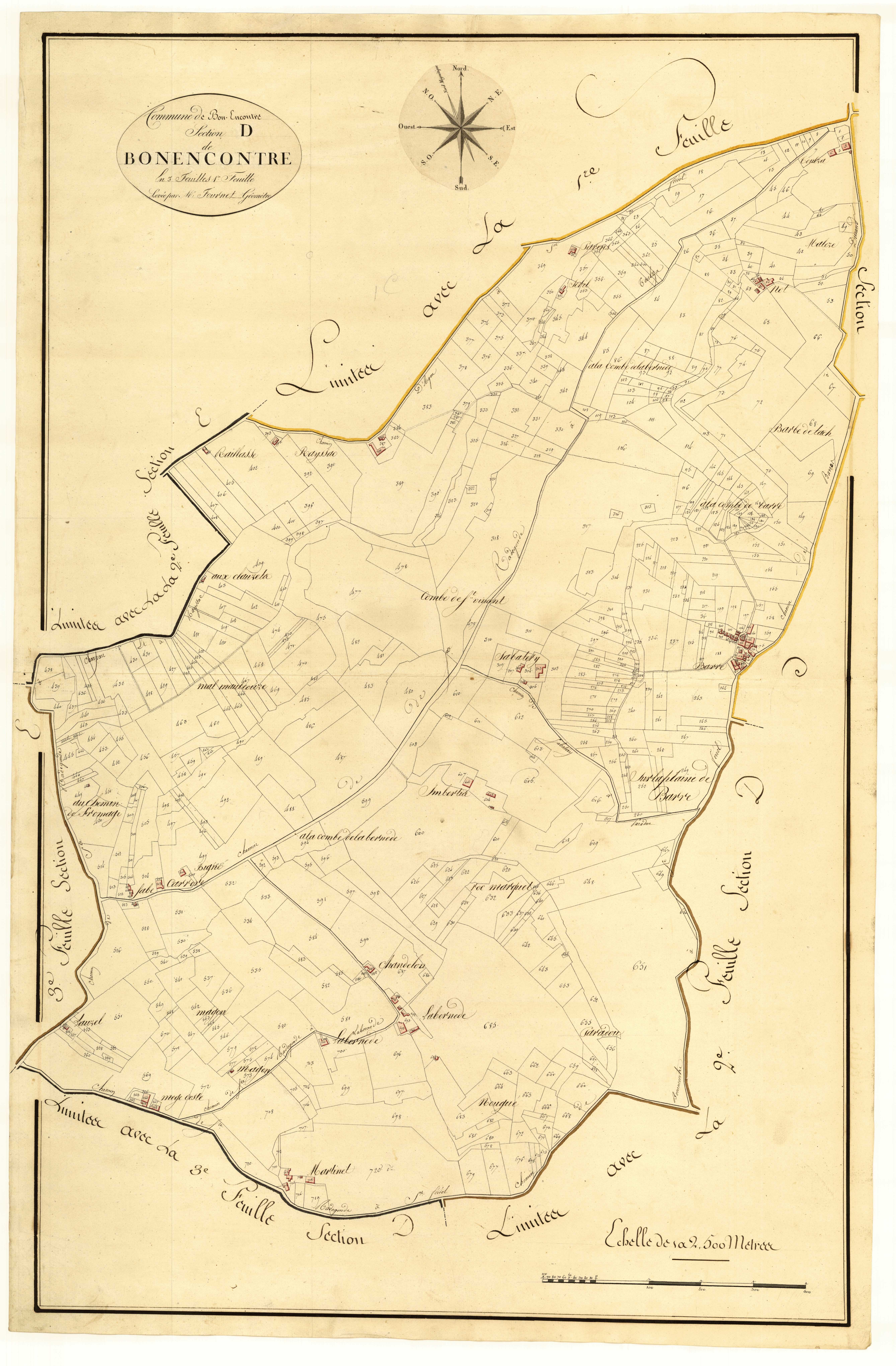 Plan primitif, atlas-D1 Bon-Encontre, Bon-Encontre