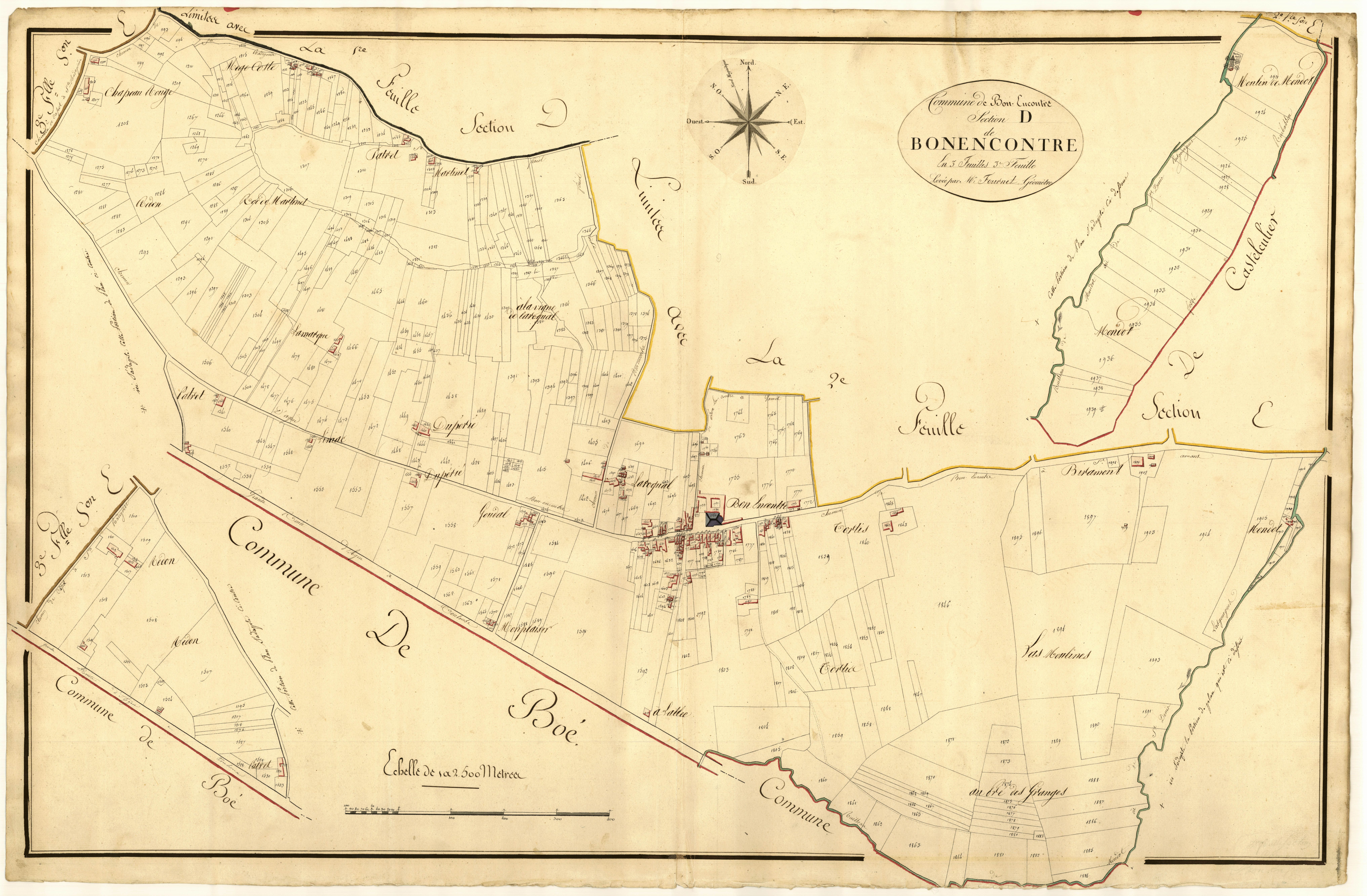 Plan primitif, atlas-D3 Bon-Encontre, Bon-Encontre