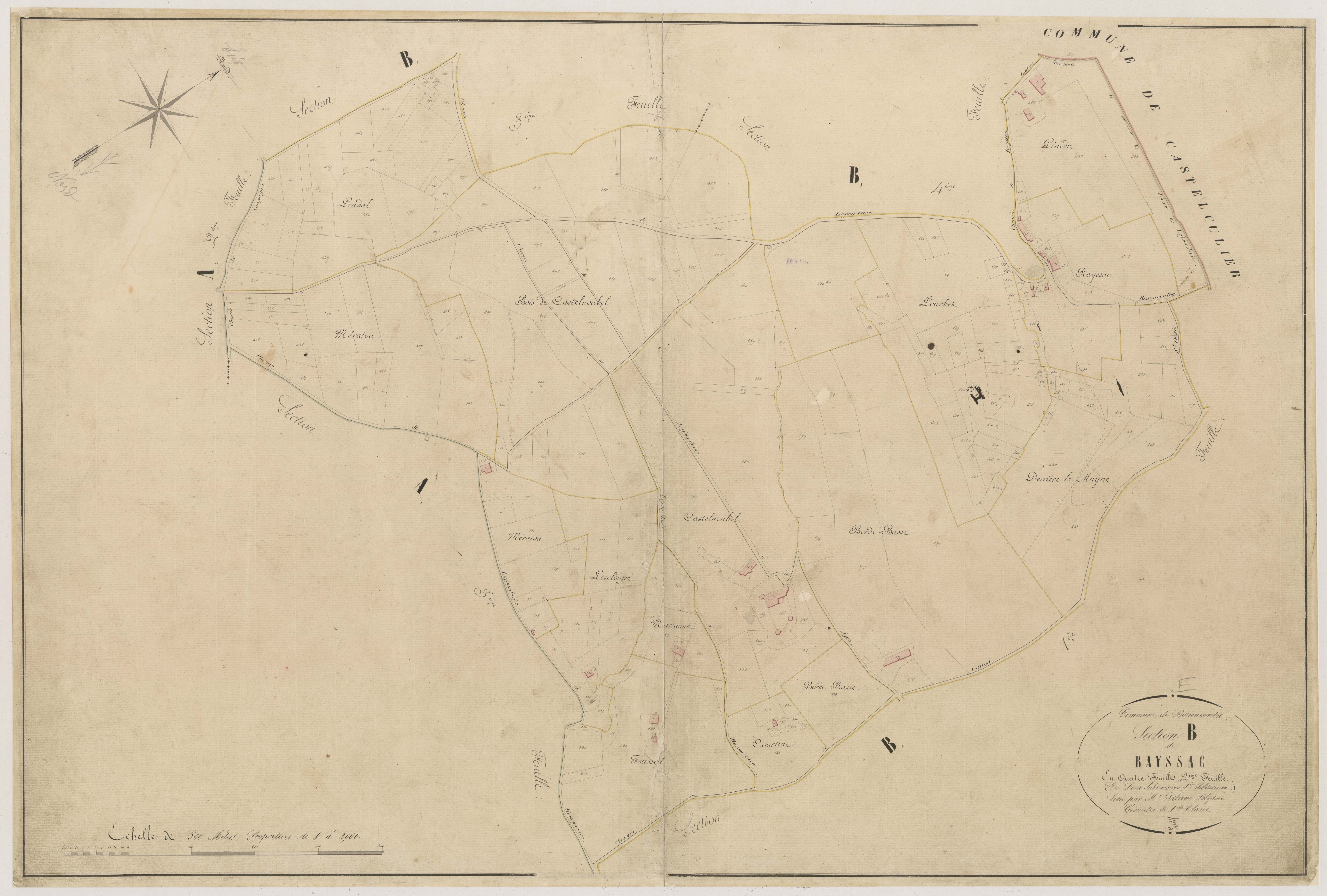 Plan napoléonien-B2 Rayssac (1ere partie), Bon-Encontre