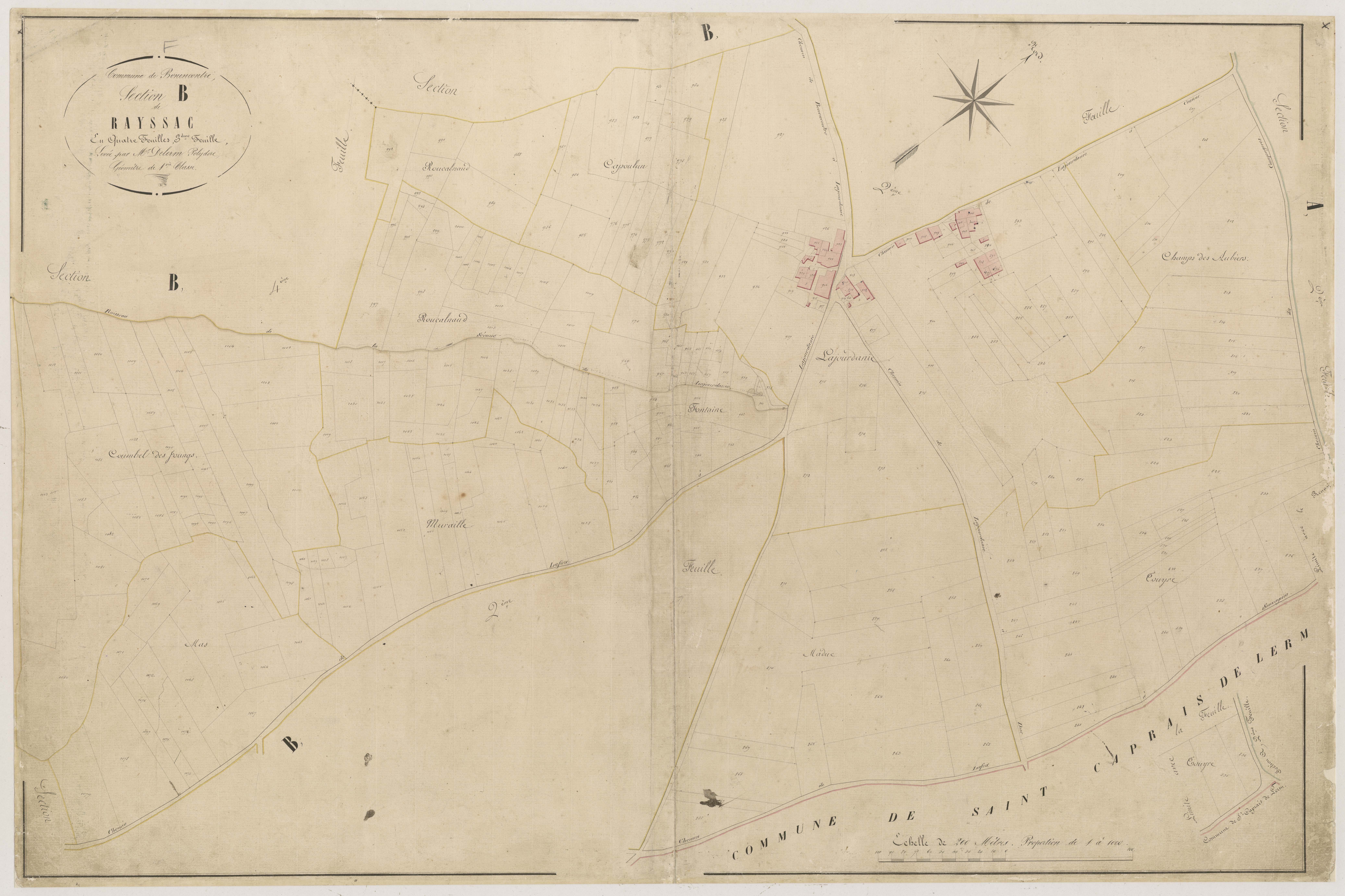 Plan napoléonien-B3 Rayssac, Bon-Encontre