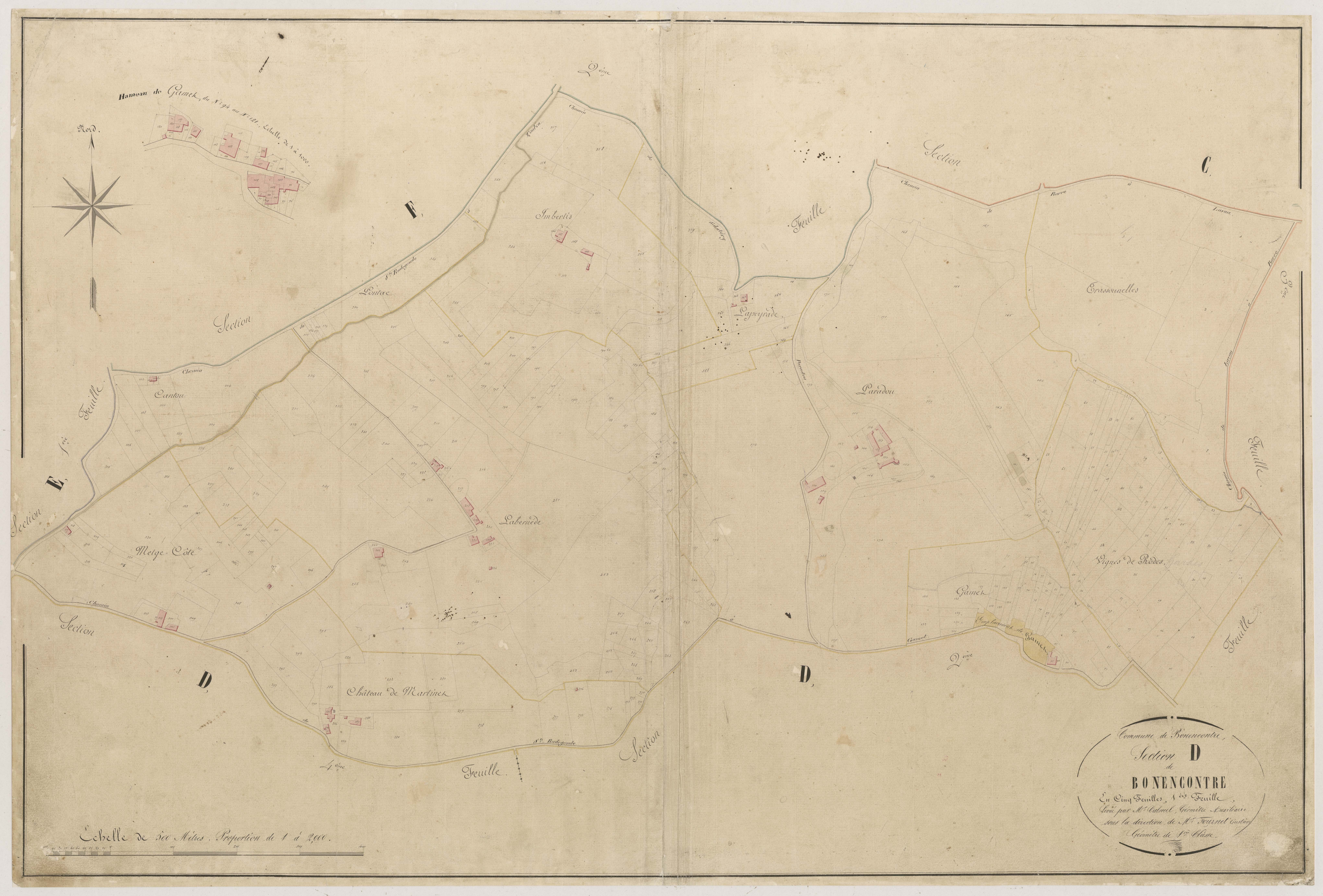 Plan napoléonien-D1 Bon-Encontre, Bon-Encontre