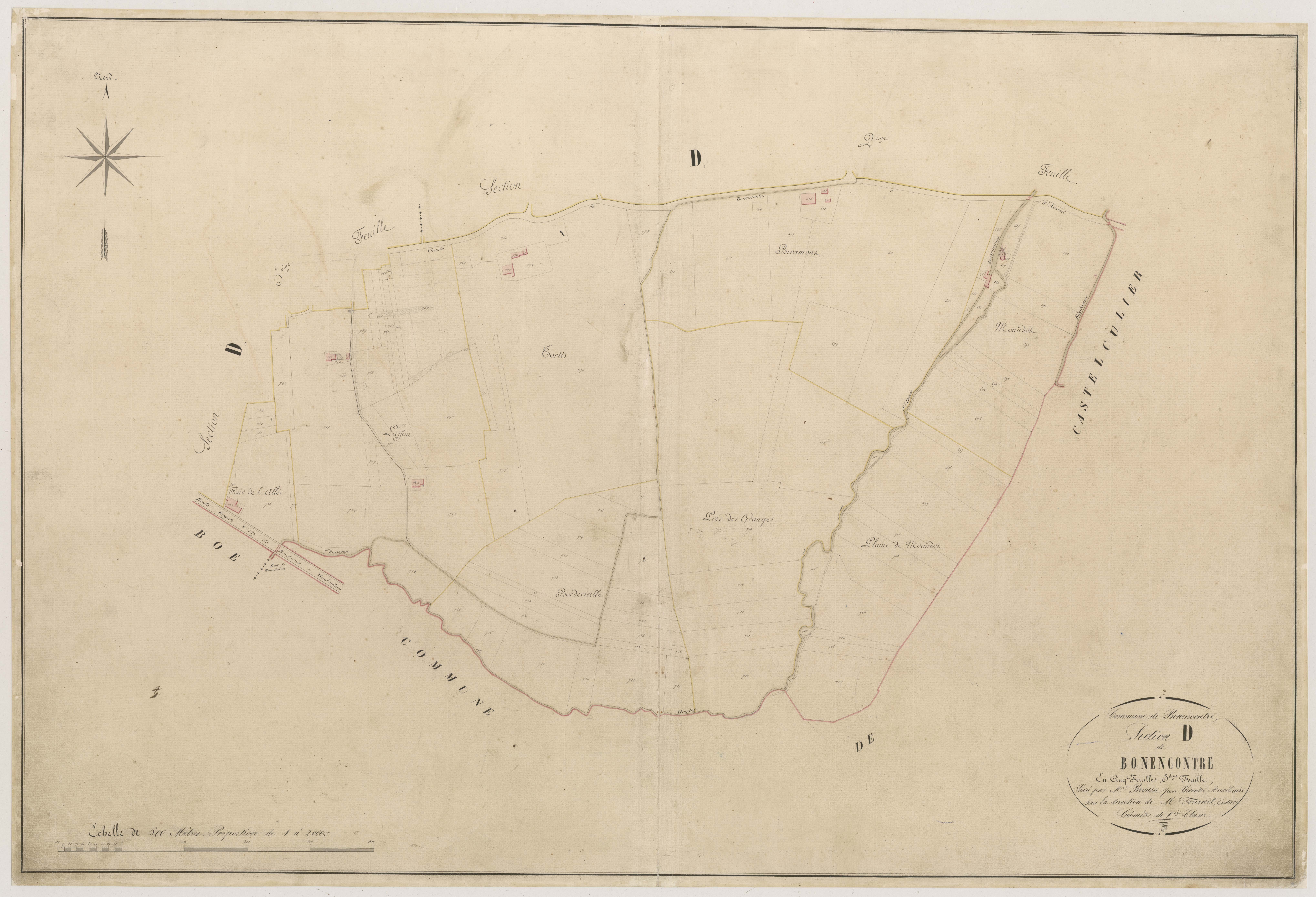 Plan napoléonien-D3 Bon-Encontre, Bon-Encontre