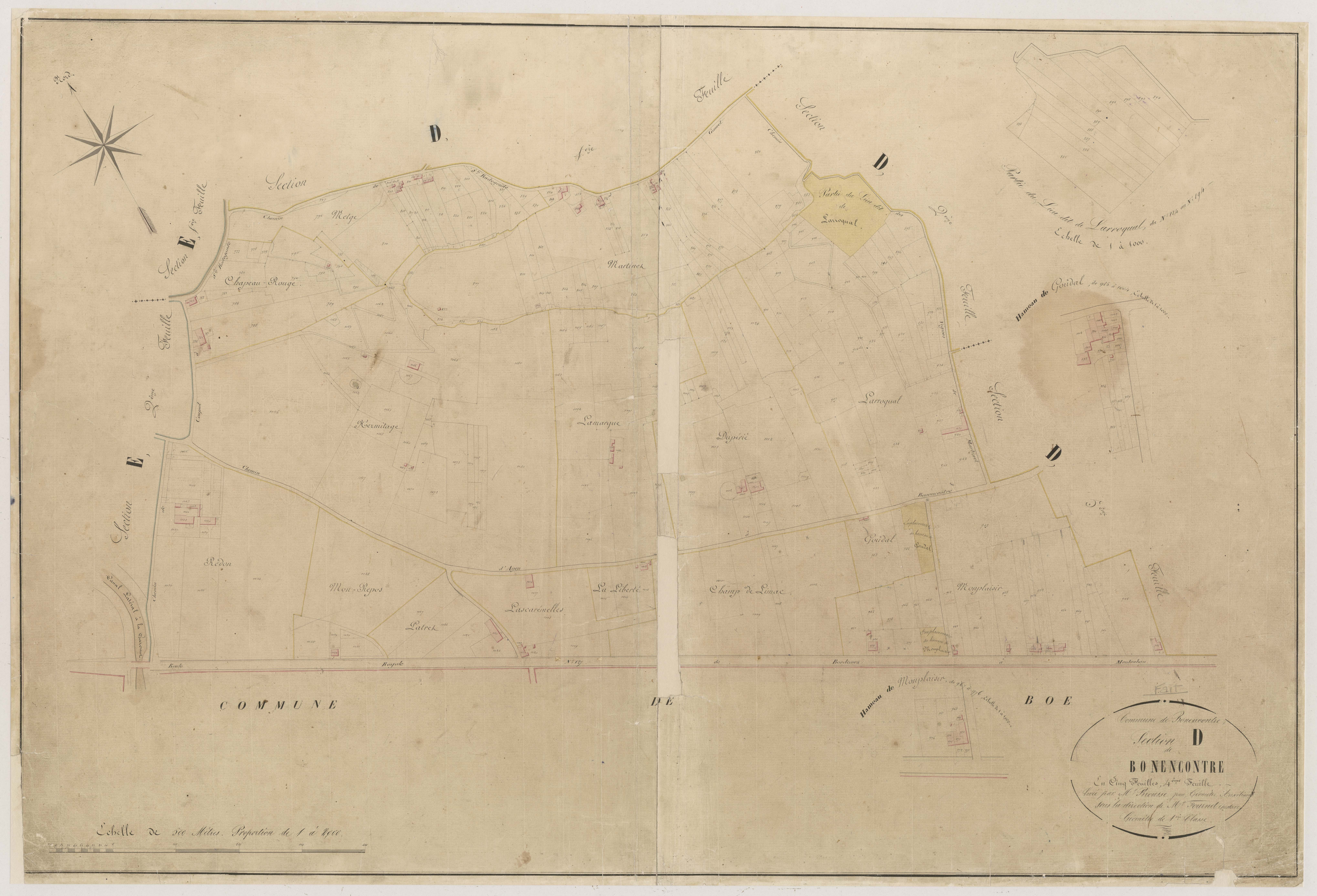 Plan napoléonien-D4 Bon-Encontre, Bon-Encontre