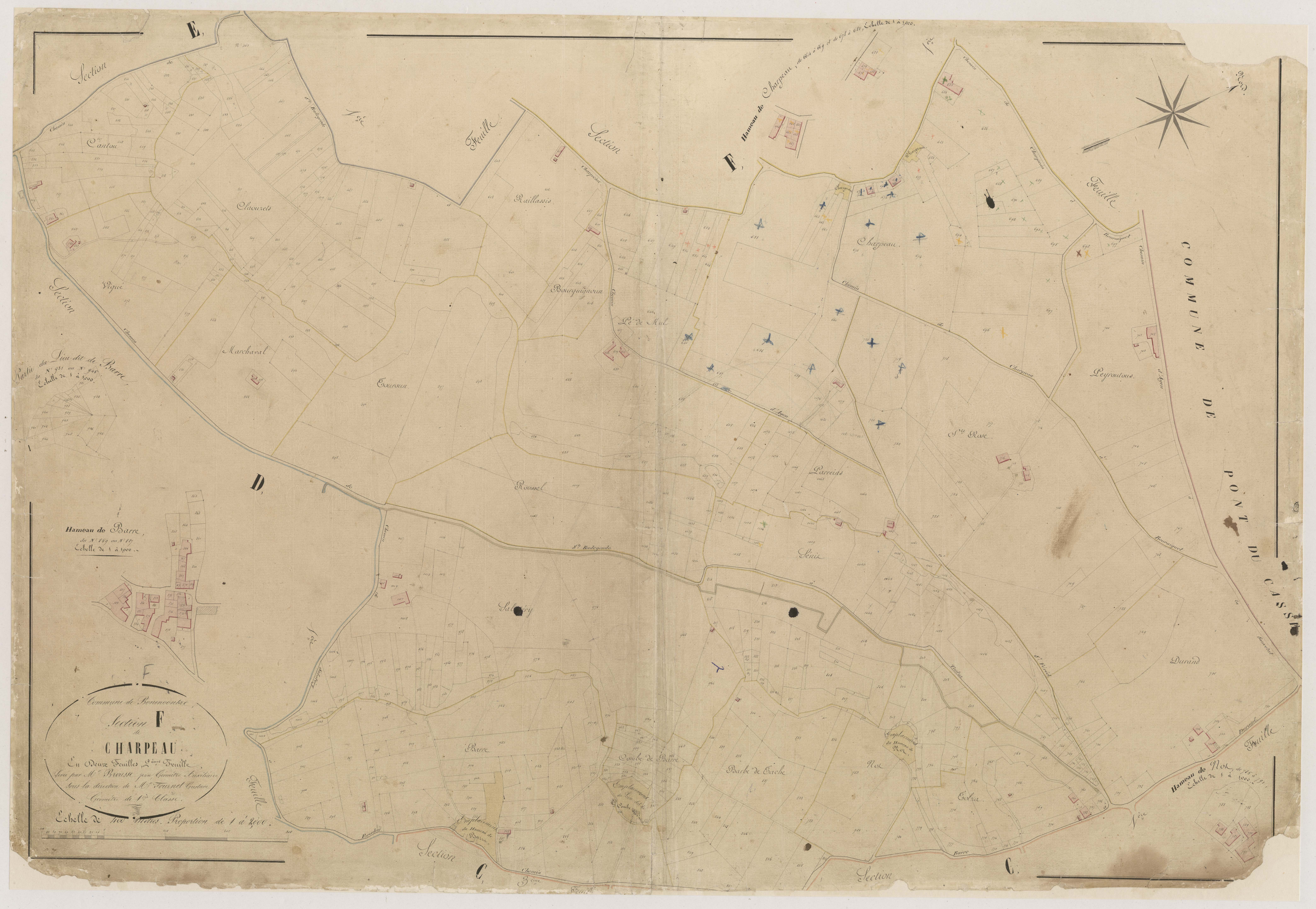 Plan napoléonien-F2 Charpeau, Bon-Encontre