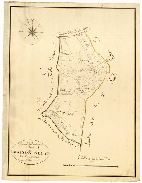 Plan primitif, atlas-B3 Maison-Neuve, Bon-Encontre