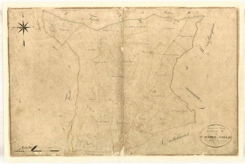 Plan napoléonien-C1 Saint-Sulpice-de-Caillac, Boudy-de-Beauregard