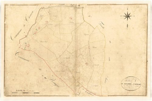 Plan napoléonien-C2 Saint-Sulpice-de-Caillac, Boudy-de-Beauregard