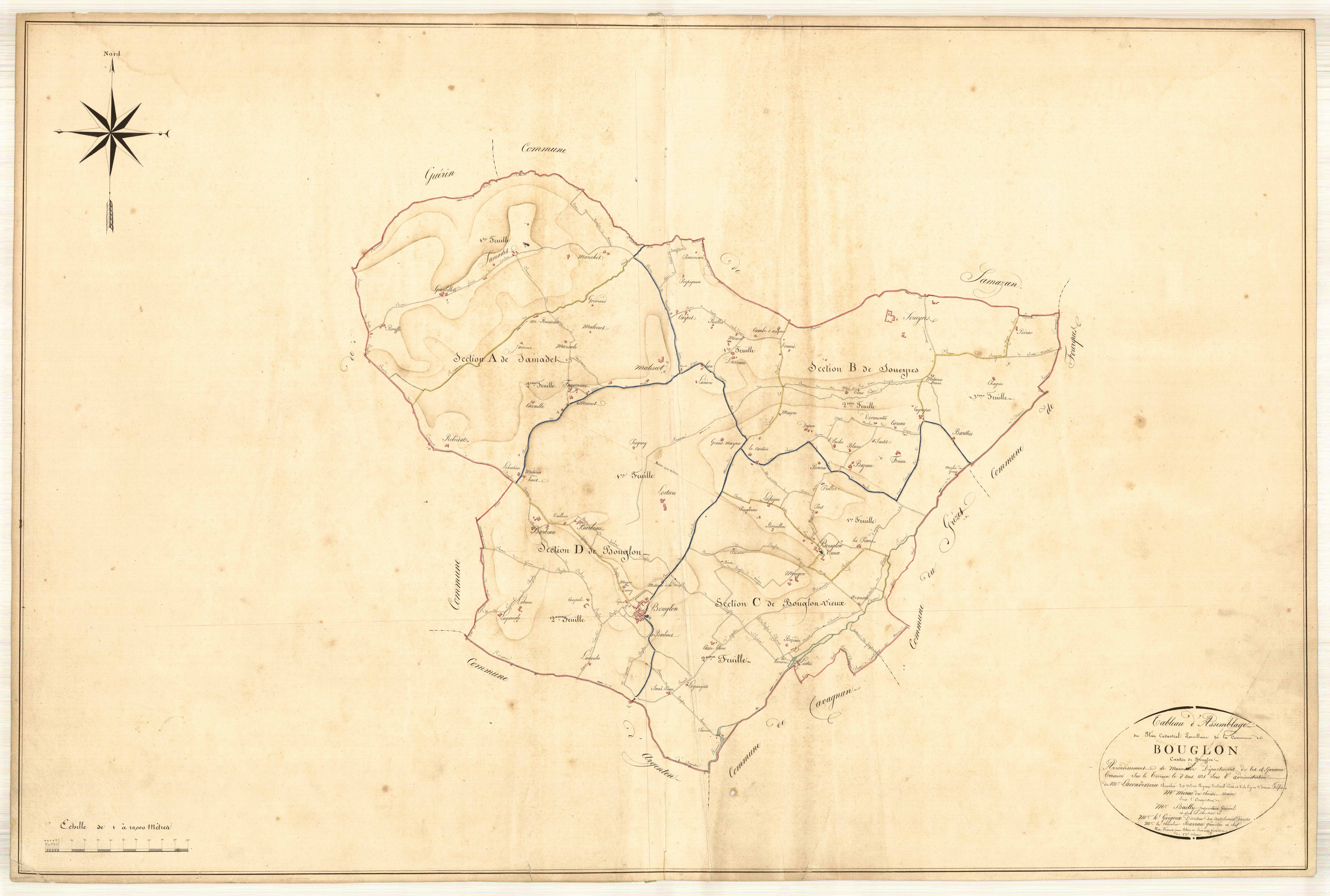 Plan napoléonien, atlas-TA, Bouglon