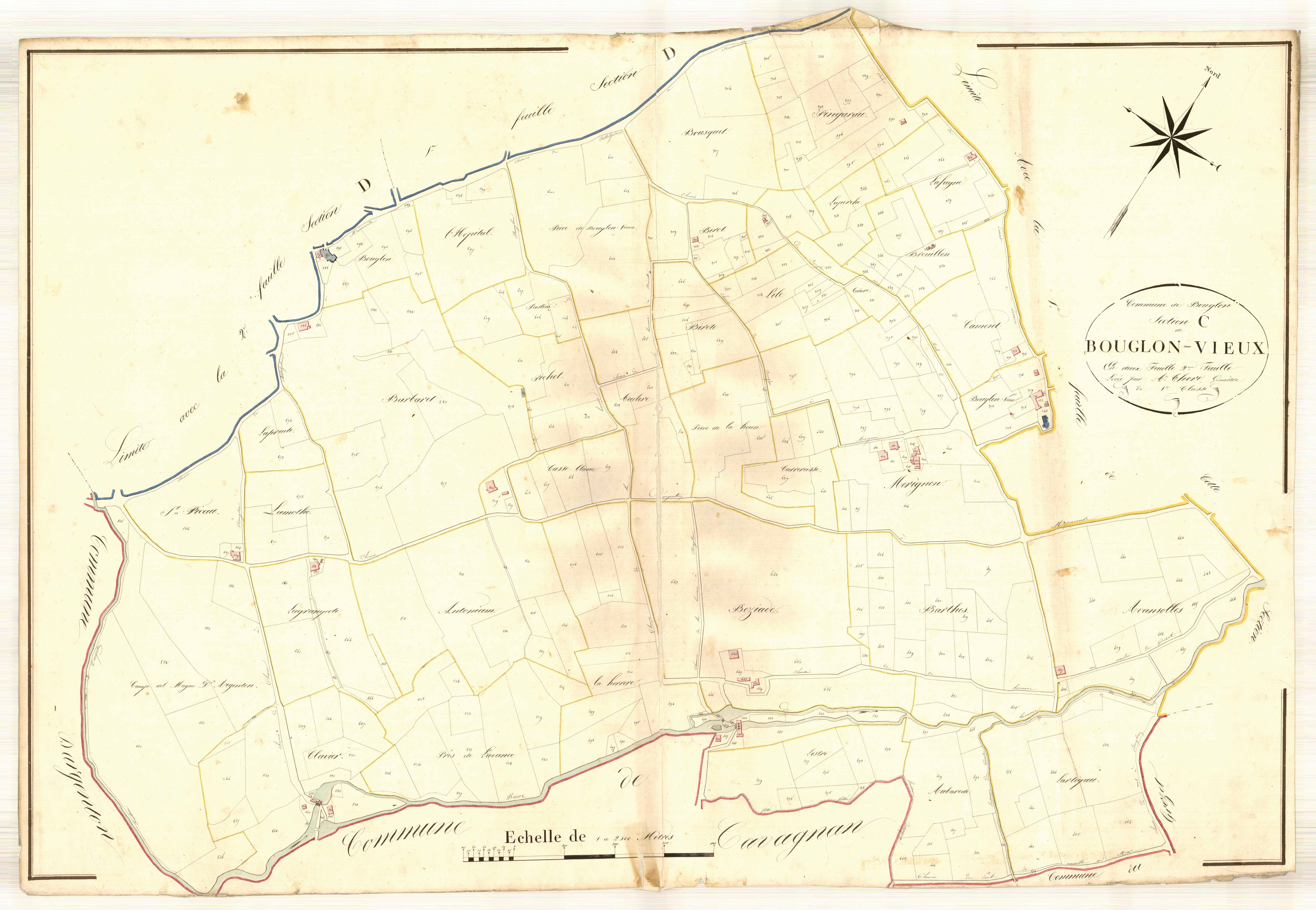 Plan napoléonien, atlas-C2 Bouglon-Vieux, Bouglon