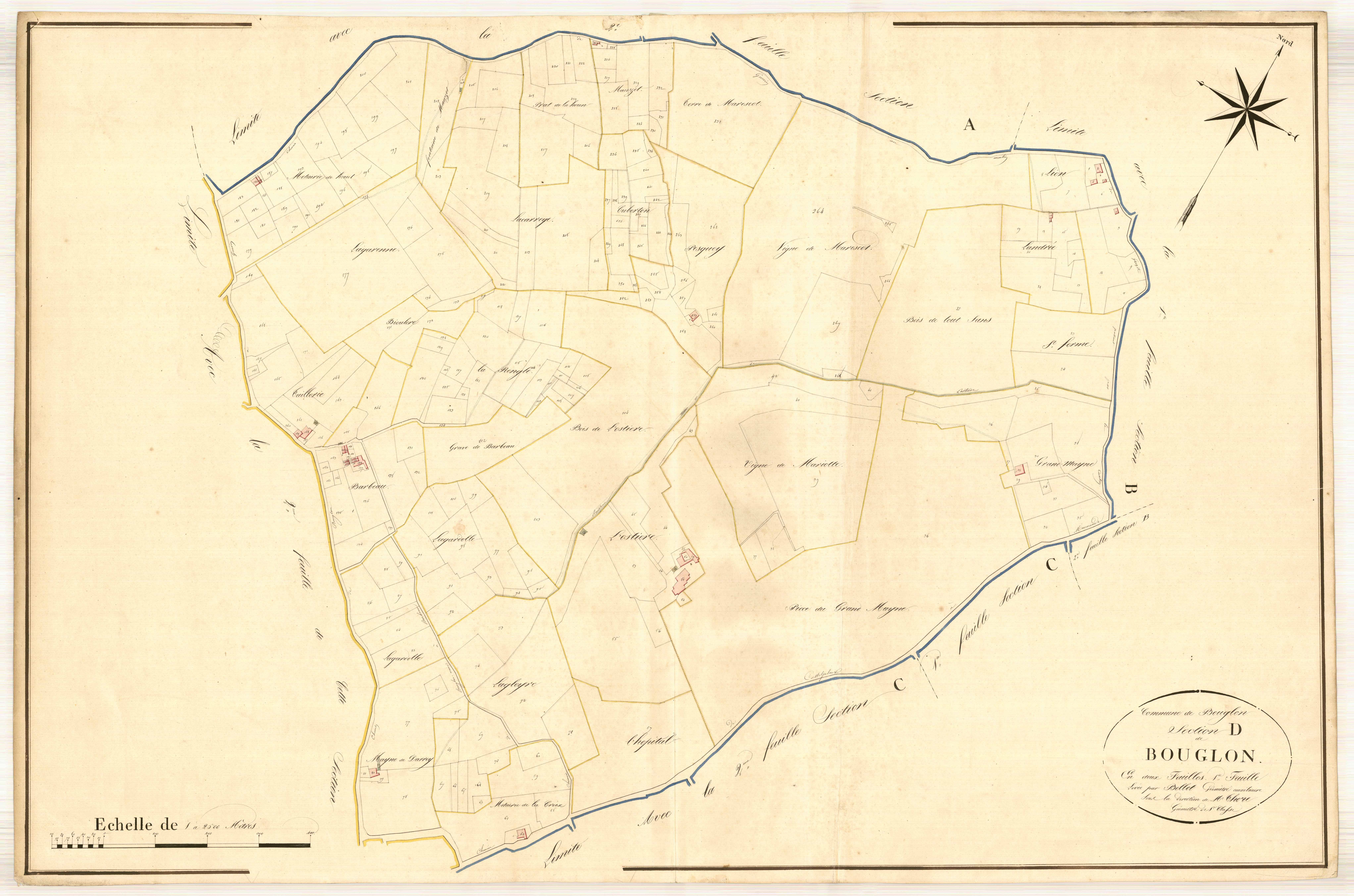 Plan napoléonien, atlas-D1 Bouglon, Bouglon