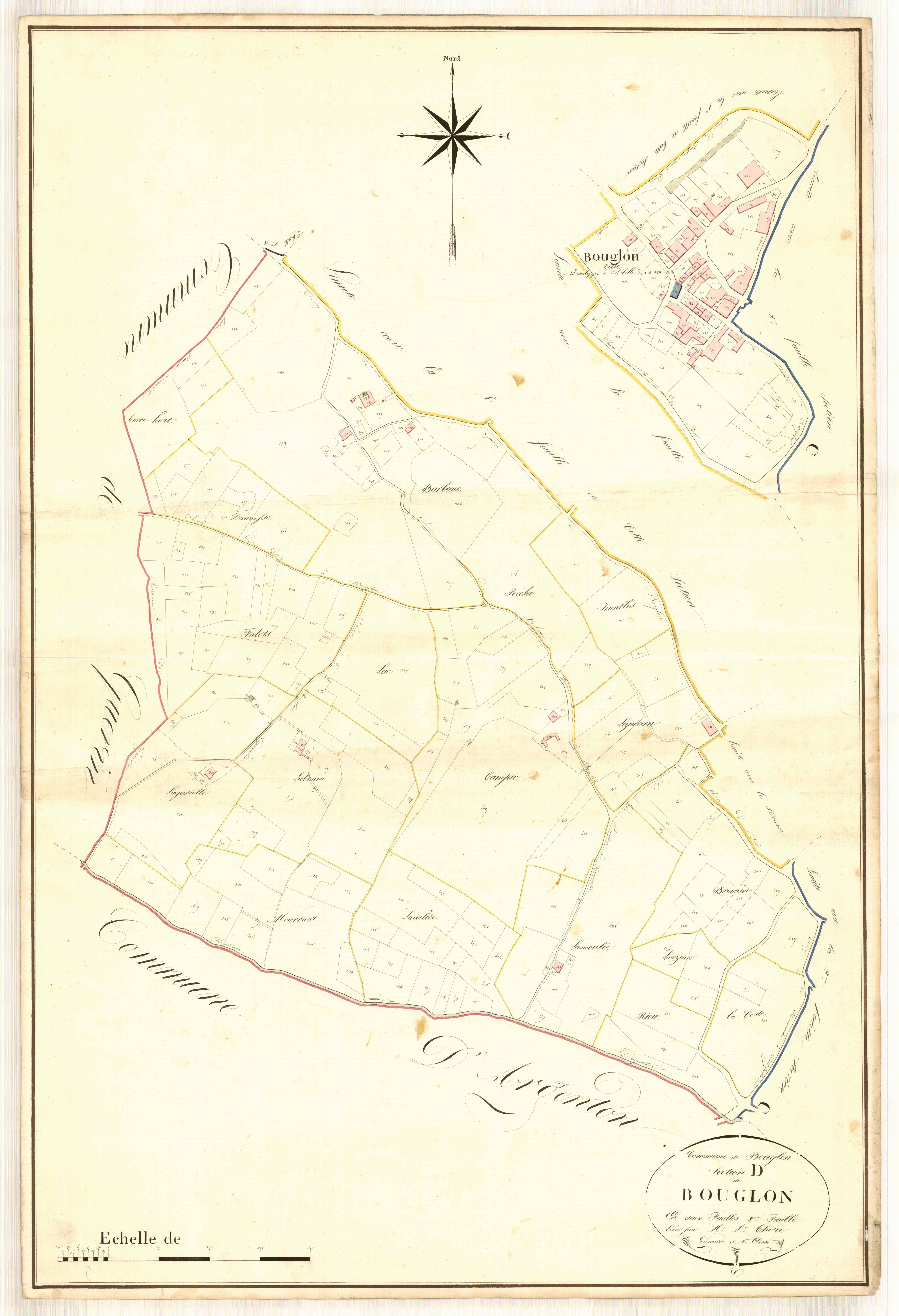 Plan napoléonien, atlas-D2 Bouglon, Bouglon