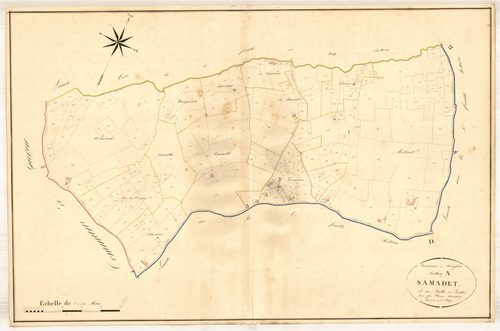 Plan napoléonien, atlas-A2 Samadet, Bouglon
