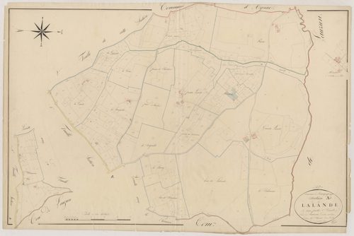 Plan napoléonien, atlas-A1 Lalande, Bourgougnague