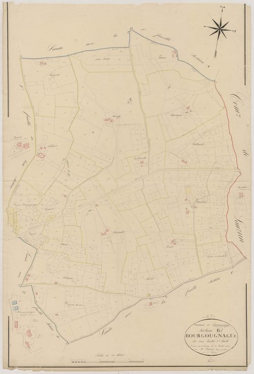 Plan napoléonien, atlas-B1 Bourgougnague, Bourgougnague