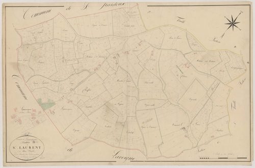 Plan napoléonien, atlas-D Saint-Laurent, Bourgougnague
