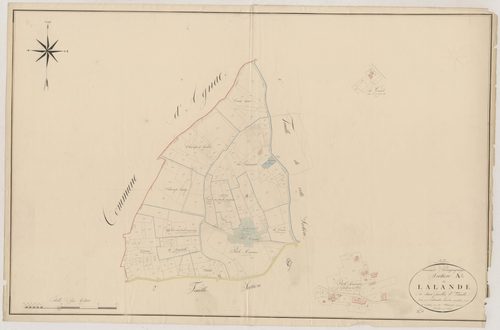 Plan napoléonien, atlas-A2 Lalande, Bourgougnague