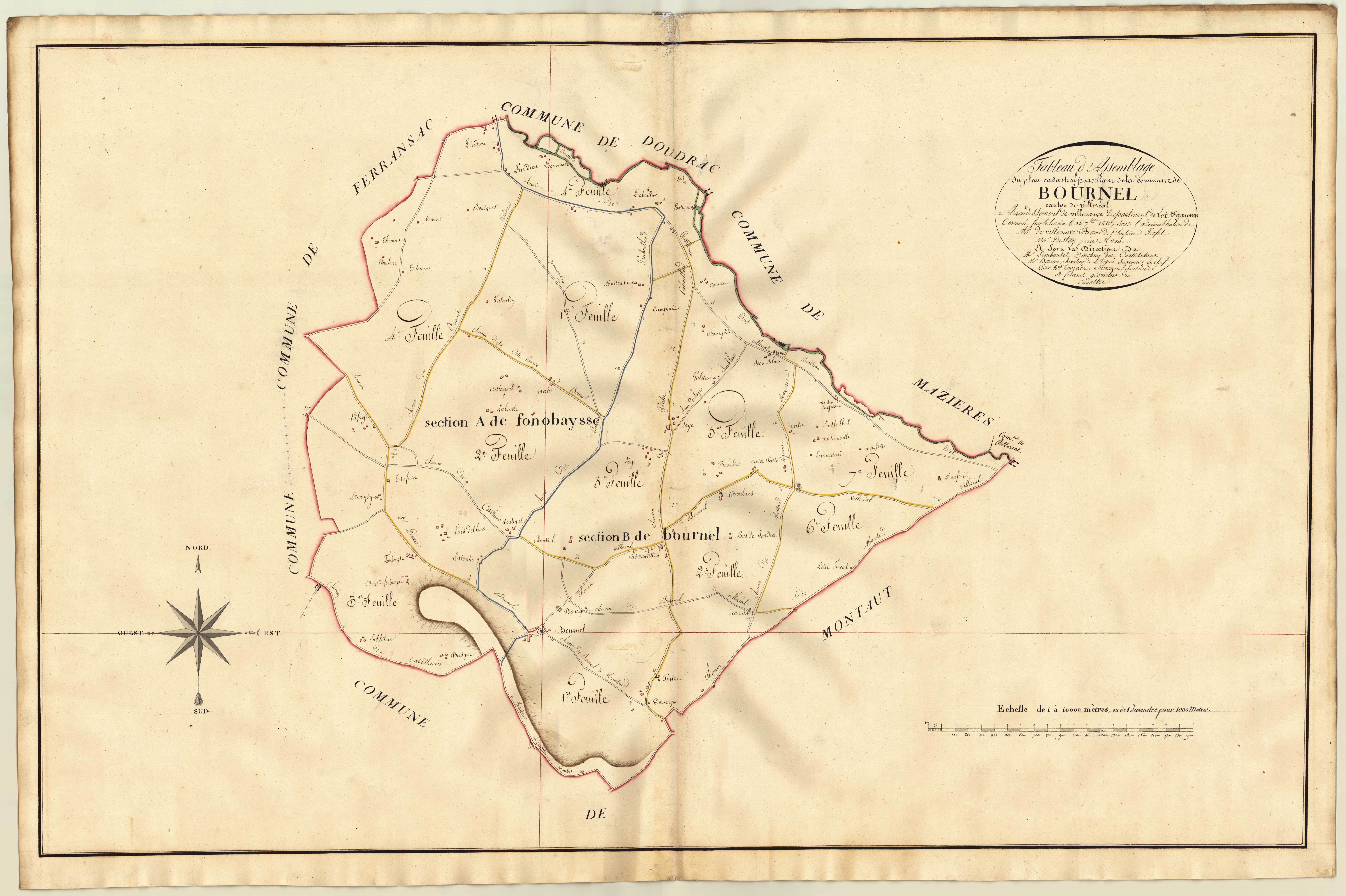 Plan primitif, atlas-TA, Bournel