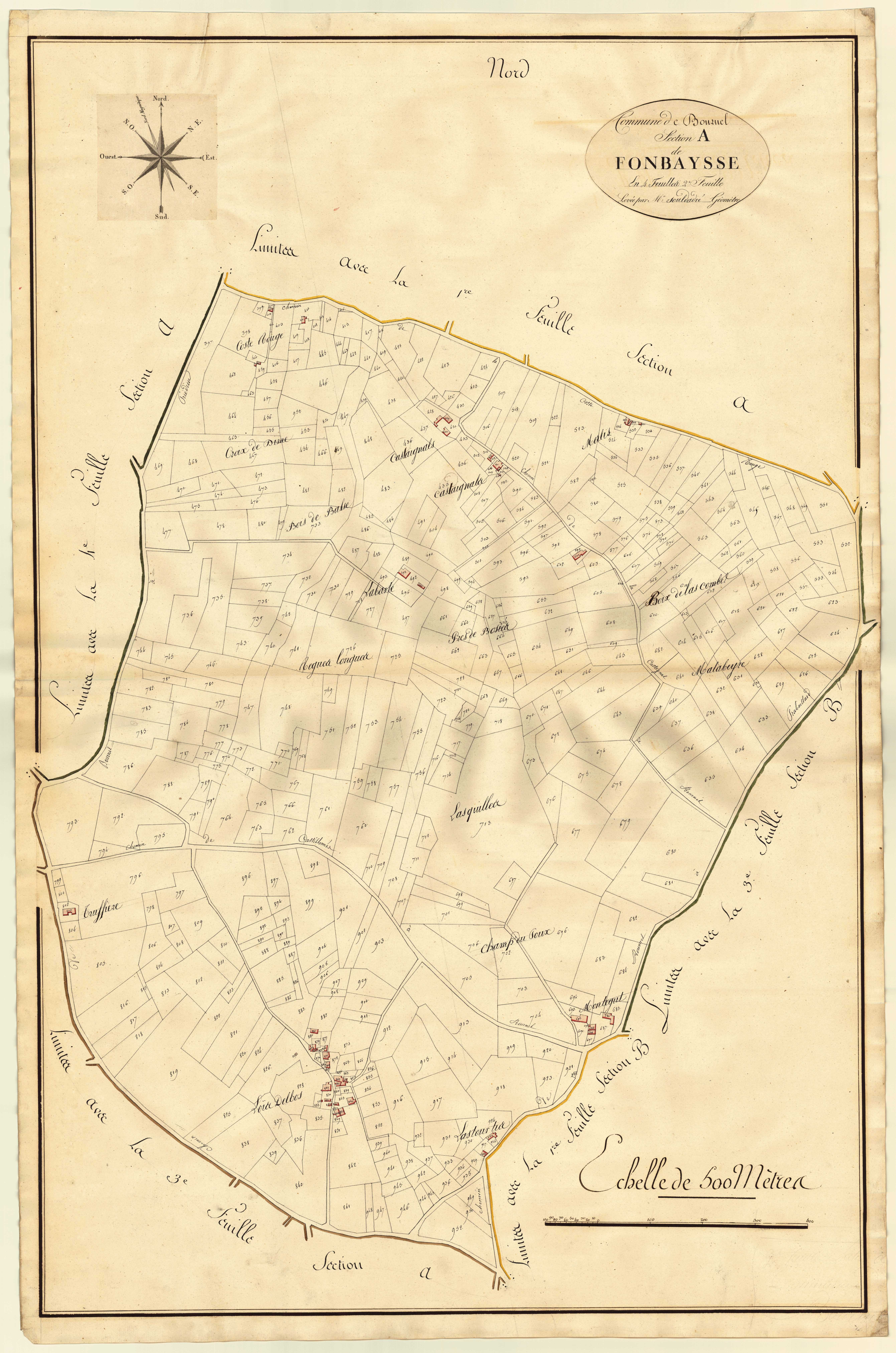Plan primitif, atlas-A2 Fonbaysse, Bournel