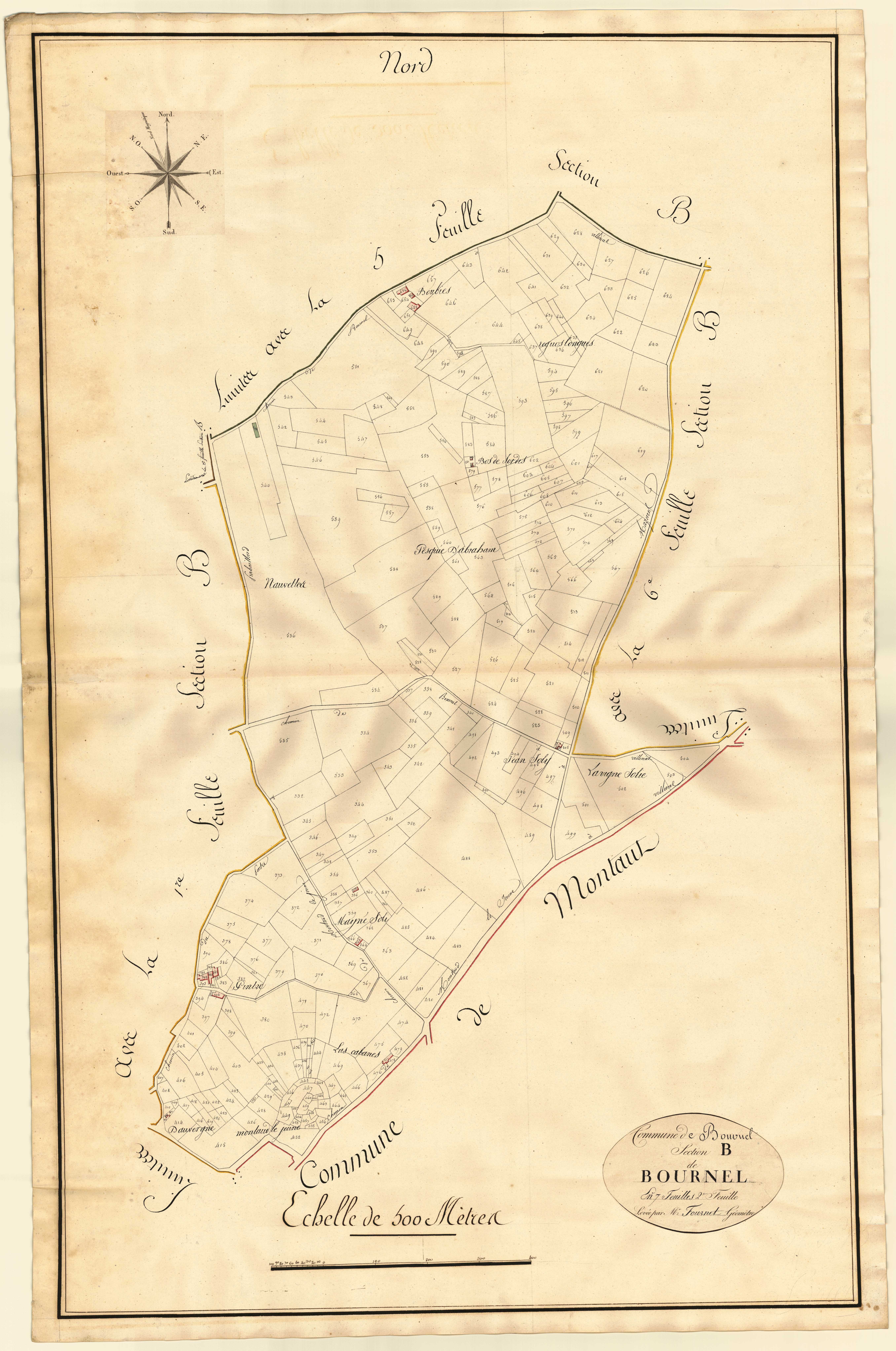 Plan primitif, atlas-B2 Bournel, Bournel