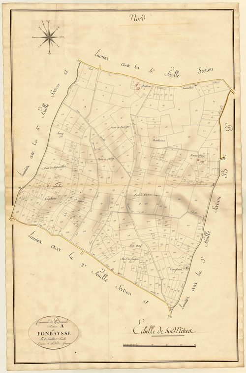 Plan primitif, atlas-A1 Fonbaysse, Bournel