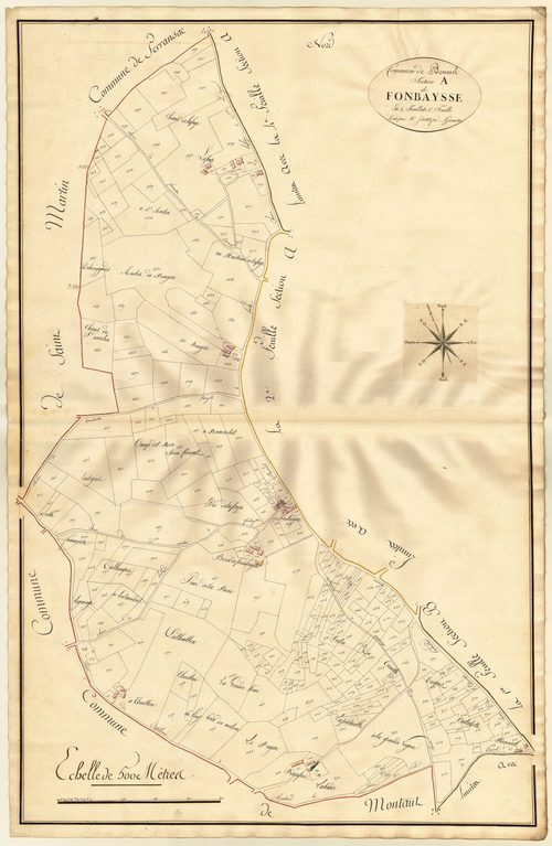 Plan primitif, atlas-A3 Fonbaysse, Bournel