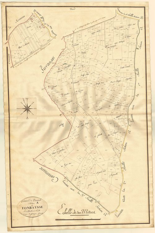 Plan primitif, atlas-A4 Fonbaysse, Bournel