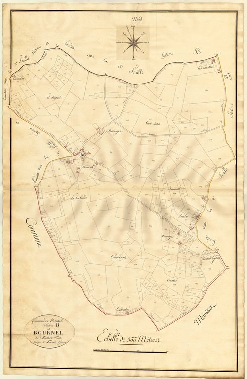 Plan primitif, atlas-B1 Bournel, Bournel