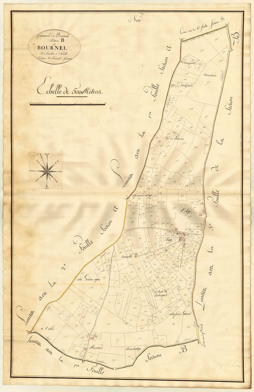 Plan primitif, atlas-B3 Bournel, Bournel