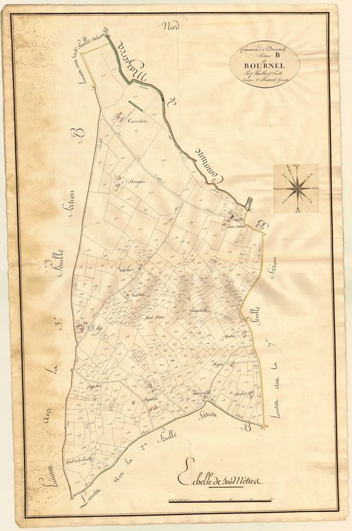 Plan primitif, atlas-B5 Bournel, Bournel