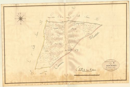 Plan primitif, atlas-B6 Bournel, Bournel