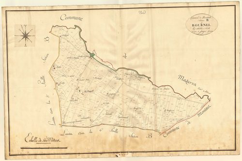 Plan primitif, atlas-B7 Bournel, Bournel