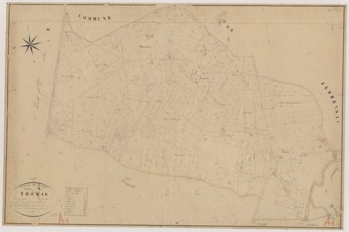 Plan napoléonien, feuille préparatoire-A1 Thomas, Bournel