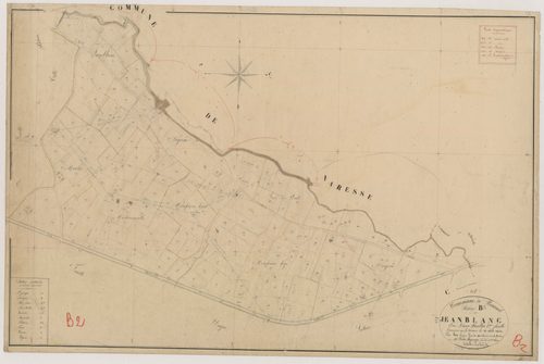 Plan napoléonien, feuille préparatoire-B2 Jeanblanc, Bournel