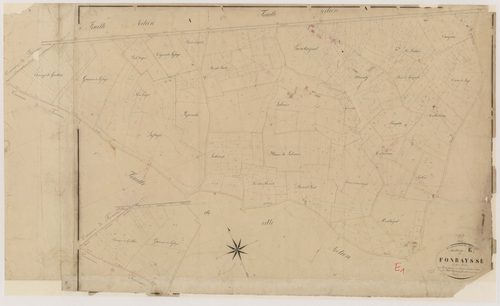 Plan napoléonien, feuille préparatoire-E1 Fonbaysse, Bournel