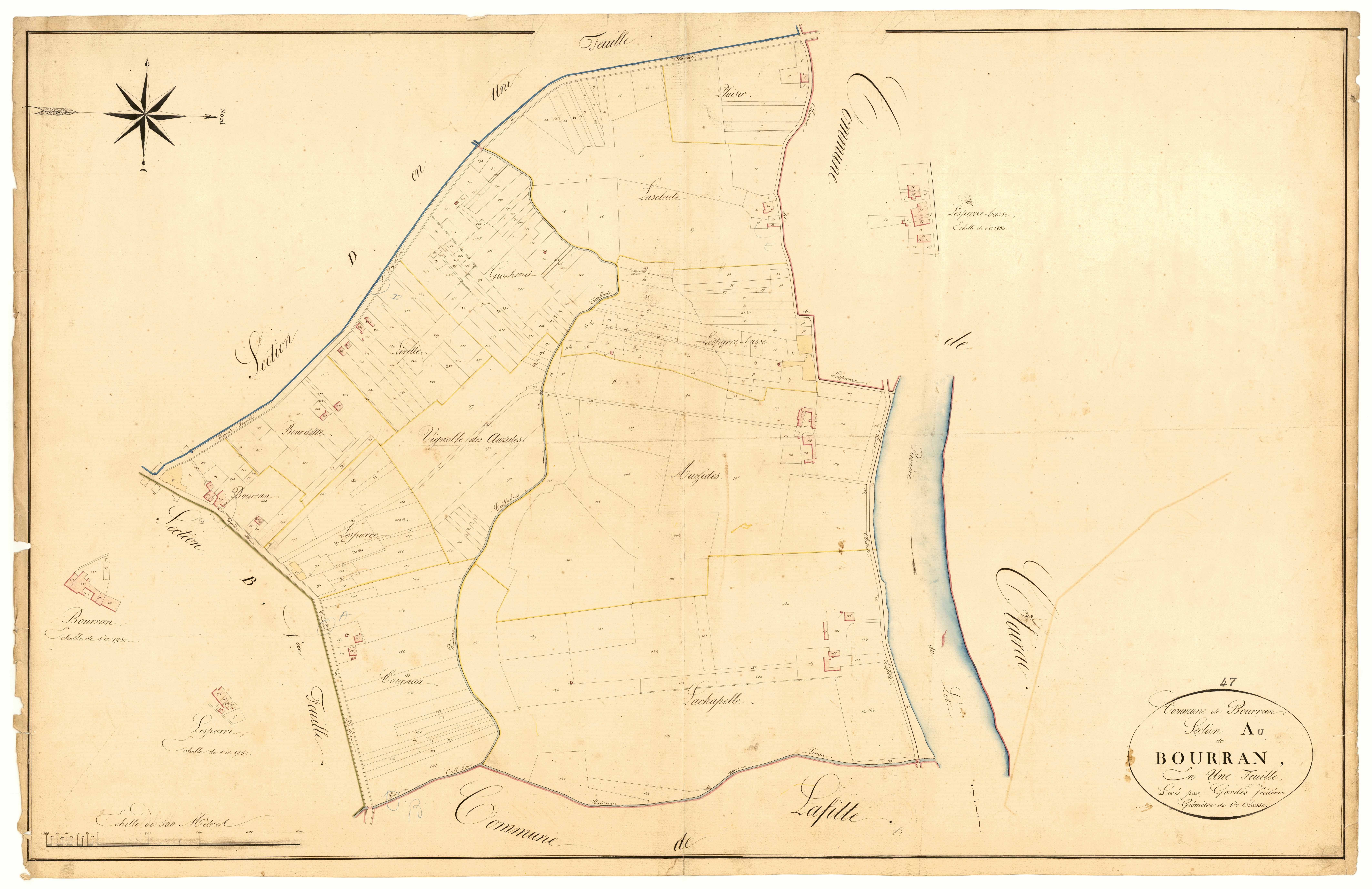 Plan napoléonien, atlas-A Bourran, Bourran