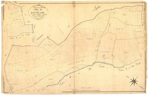 Plan napoléonien, atlas-B1 Bourgade, Bourran
