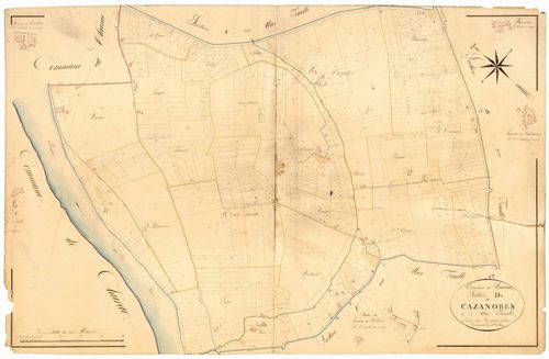 Plan napoléonien, atlas-D Cazanobes, Bourran